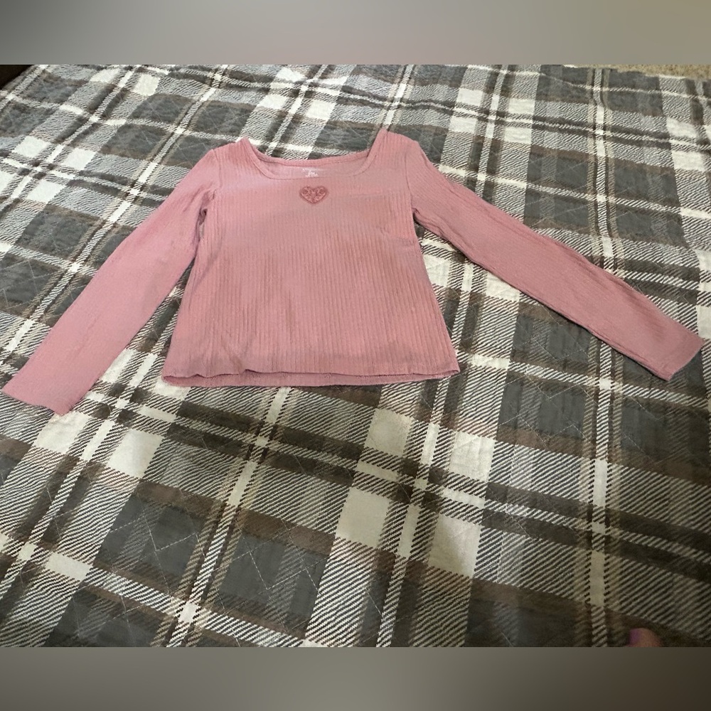 OshKosh B'gosh Pink Heart Long Sleeve Tee
